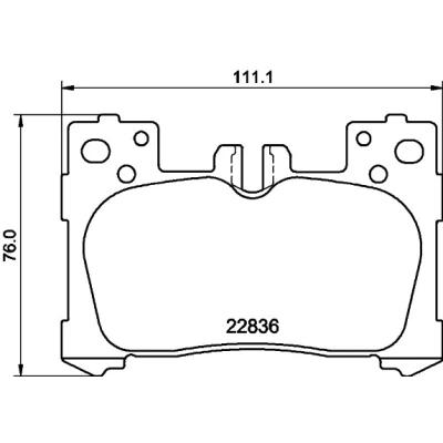 Imagem de HELLA 8DB 355 040 741 Jogo de pastilhas para travão disco preparado indicador aviso desgaste com acessórios