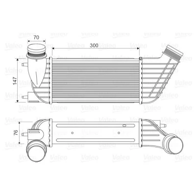 Imagem de VALEO 818651 Intercooler sem válvula de recirculação dos gases escape FIAT: Scudo II, PEUGEOT: Expert II Van