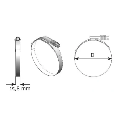 Imagem de Suporte do sistema de escape DINEX 98876