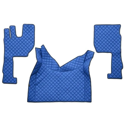 Imagem de F CORE FL08 BLUE Conjunto de tapete chão Couro artificial à frente 3 Azul