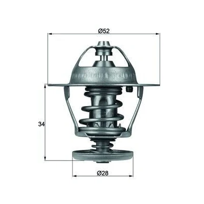Imagem de MAHLE ORIGINAL TX 68 88D Termóstato, líquido de refrigeração 88 52 com junta FORD: MONDEO 3 Kombi, Ranger Mk3, 3, FIAT: Ducato III Van