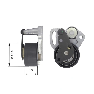 Imagem de GATES FleetRunner Micro V Stretch Fit T43107 Rolo tensor, correia dentada ALFA ROMEO: 147, GT, 156 Sedan