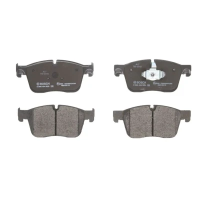 Imagem de BOSCH 0 986 494 829 Jogo de pastilhas para travão disco Baixo teor metálico com grampo do êmbolo, chapa anti ruído JAGUAR: XF Sedan, F Pace
