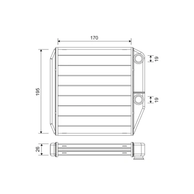 Imagem de VALEO 811600 Radiador Quente