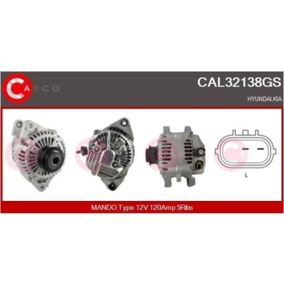 Imagem de CASCO CAL15163AS Alternador 12V 97A PEUGEOT: 306 Hatchback, Boxer Van, 406 Sedan, CITROËN: Xsara ZX Carrinha