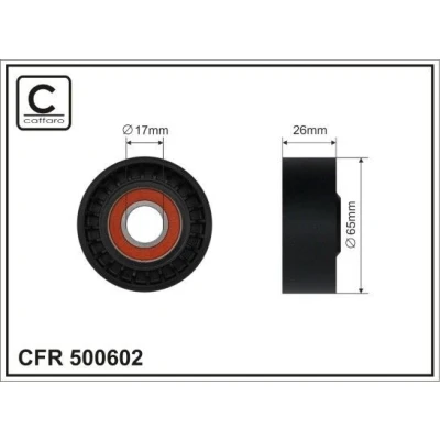 Imagem de CAFFARO 500602 Polia Tensora
