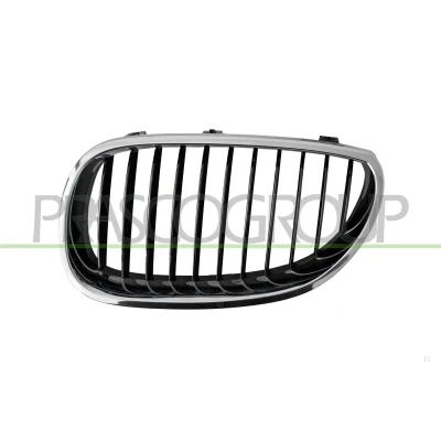 Imagem de PRASCO Premium BM0462004 Grelha de Radiador esquerda, à frente, lado esquerdo preto crómio BMW: 5 Sedan, Touring