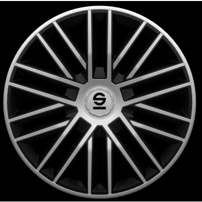 Imagem de SPARCO Bergamo SPC1485SVBK Proteções de roda 14polegadas prateado, preto