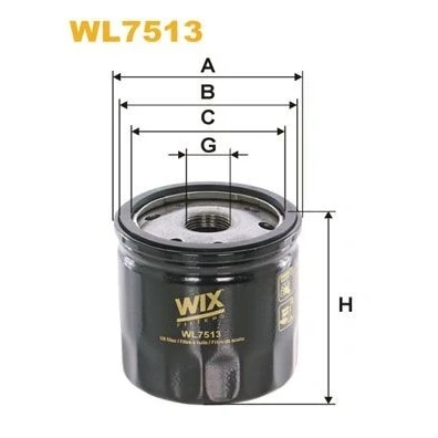 Imagem de Filtros de óleo wix filters wl7513