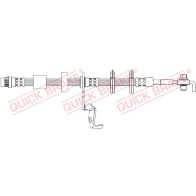 Imagem de QUICK BRAKE 50.726X Mangueira de Travão 589mm M10x1 com rosca interior, exterior