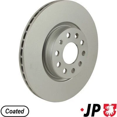 Imagem de JP GROUP 1163109500 Disco de travão Eixo dianteiro 312 25 5 ventilado revestido VOLKSWAGEN: Golf 7, 6, 5, AUDI: A3 Sportback, Hatchback