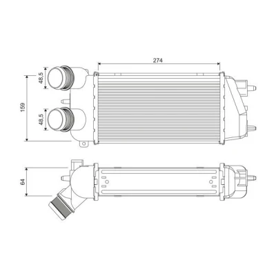 Imagem de VALEO 818371 Intercooler Alumínio sem sensor