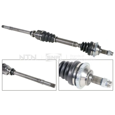 Imagem de SNR DK59.020 Veio de transmissão Eixo dianteiro, lado direito 880mm com apoio borracha PEUGEOT: 206 Hatchback, SW