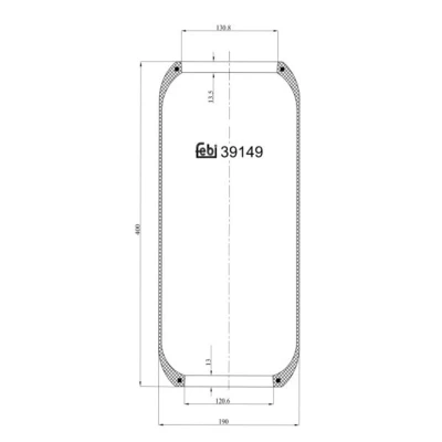 Imagem de FEBI BILSTEIN 39149 Fole, suspensão pneumática