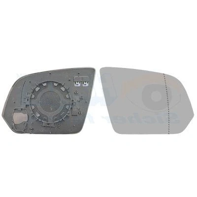 Imagem de Van WEZEL 3082838 Vidro Espelho à direita MERCEDES BENZ: Classe V, Vito Mixto,