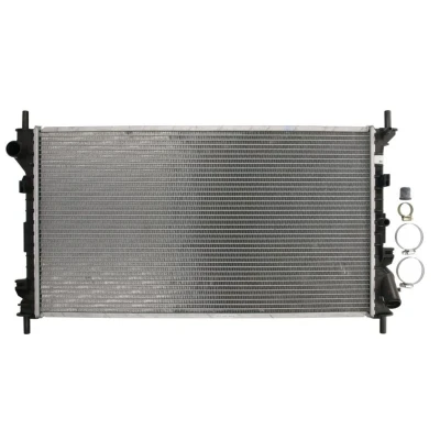 Imagem de NRF EASY FIT 53713 Radiador, arrefecimento do motor Alumínio 702 386 24 com componentes de montagem Aletas refrigeração soldadas