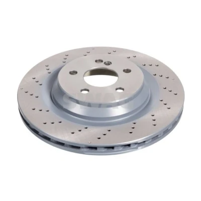Imagem de SWAG Disco de travão MERCEDES BENZ: SL Cabrio Eixo traseiro 26mm 5furos 112mm perfurado/ventilado revestido alto carbono 10 94 3876 2304230912