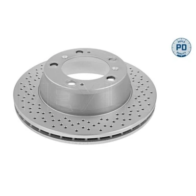 Imagem de MEYLE 483 523 0002/PD Disco de travão Eixo traseiro 299 24 5 130 ventilado, perfurado Revestido a discos zinco alto carbono PORSCHE: 911 Coupe