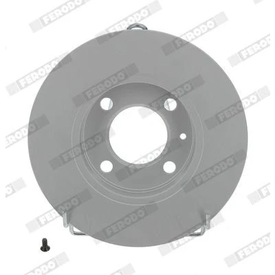 Imagem de FERODO PREMIER Coat+ disc DDF042C Disco de travão 239 10 4 cheio revestido com parafusos SEAT: Ibiza 2, Córdoba I Vario, Sedan