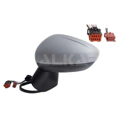 Imagem de Espelho retrovisor Alkar 6143835 esquerda com subcapa elétrico aquecível, dobrável electricamente, convexo
