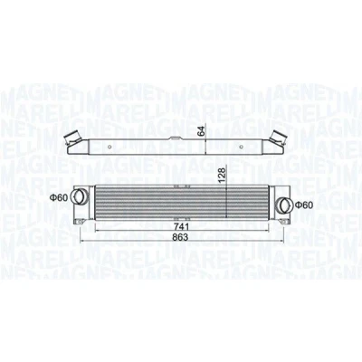 Imagem de MAGNETI MARELLI 351319204230 Intercooler CITROËN: Jumper II Van, PEUGEOT: Boxer Camião de plataforma/Chassis
