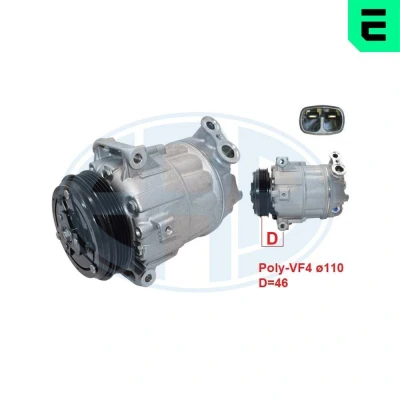 Imagem de ERA 670181 Compressor 7CVC PAG 46 R134a, R1234yf FIAT: Ducato III Van