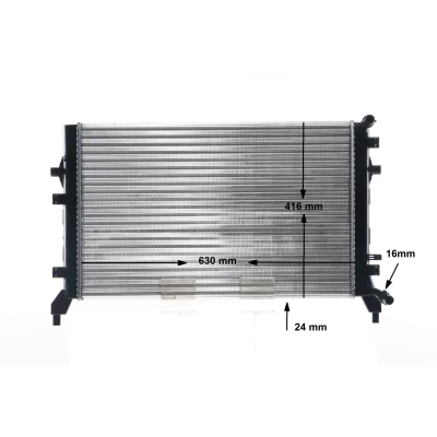 Imagem de MAHLE ORIGINAL CR 1382 000S Radiador, arrefecimento do motor 626 408 16 Aletas de refrigeração unidas mecanicamente VOLKSWAGEN: Golf 7, 5