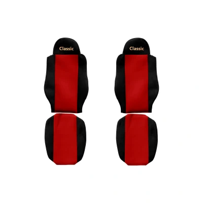 Imagem de F CORE ContiClassic PS04 RED Capa para banco de automóvel Vermelho Estampado Têxtil à frente