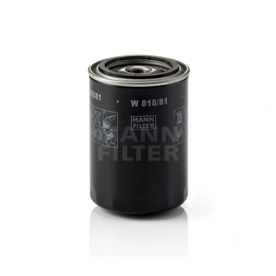 Imagem de MANN FILTER W 818/81 Filtro de óleo 3/4 16 UNF com uma válvula retenção aparafusado TOYOTA: HILUX 5 Pick up, 4 Corolla Sedan