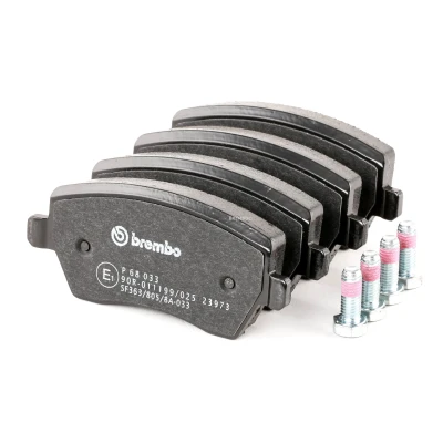 Imagem de BREMBO P 68 033 Jogo de pastilhas para travão disco excl. contacto aviso desgaste com parafusos pinça sem acessórios endado,