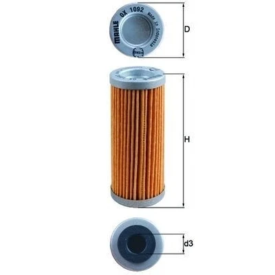 Imagem de MAHLE ORIGINAL OX 1092 Filtro de óleo Cartucho filtrante