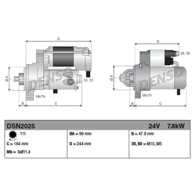 Imagem de Motor de arranque DENSO DSN2025