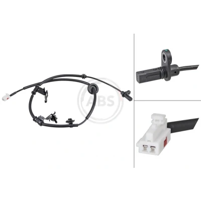 Imagem de A.B.S. 32288 Sensor de ABS activo 1010mm 1075mm 28mm branco