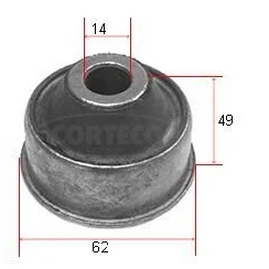 Imagem de CORTECO 80000099 Casquilho de Braço Suspensão PEUGEOT: 206 Hatchback