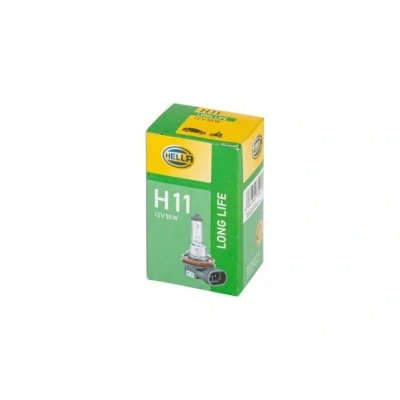 Imagem de HELLA 8GH 223 498 351 Lâmpada, farol principal H11 12 55 MERCEDES BENZ: Classe C Sedan, S A, PEUGEOT: 207 CC, AUDI: A4 B6 Avant