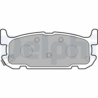 Imagem de DELPHI LP1752 Jogo de pastilhas para travão disco com avisador sonoro desgaste chapa anti ruído sem acessórios MAZDA: MX 5 2