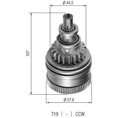 Imagem de MAGNETI MARELLI 940113020228 Pinhão, motor de arranque