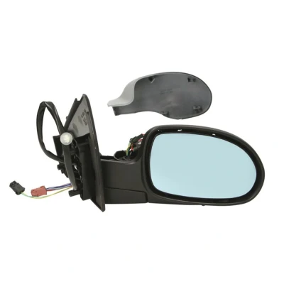 Imagem de Espelho retrovisor Alkar 6131852 à direita com subcapa elétrico aquecível, sensor de temeperatura, dobrável electricamente, tom azul, convexo para