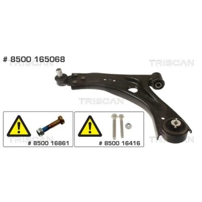 Imagem de TRISCAN 8500 165068 Braço de suspensão com articulação suspensão/guia, apoio borracha transversal 21, 17,9