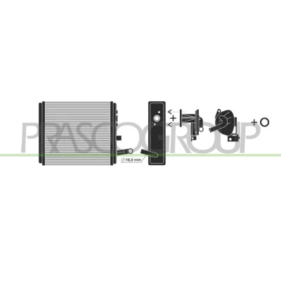 Imagem de PRASCO FT119H001 Radiador Quente FIAT: Panda I Hatchback