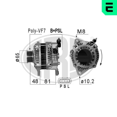 Imagem de ERA 210838A Alternador 14V 130A NISSAN: NP300 Navara Pick up