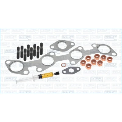 Imagem de AJUSA JTC11576 Kit de montagem, turbocompressor with studs, syringe oil com juntas instruções montagem VOLKSWAGEN: GOLF 6