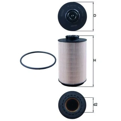 Imagem de MAHLE ORIGINAL KX 230D Filtro de Combustível Cartucho filtrante