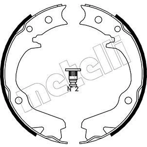 Imagem de METELLI 53 0386 Maxilas de Travão Mão com acessórios SUBARU: Forester I