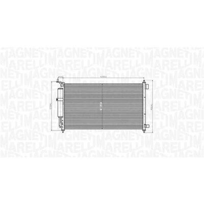 Imagem de MAGNETI MARELLI 350203829000 Condensador com secador 628x348x18 348 628 18 NISSAN: Juke, MICRA 3