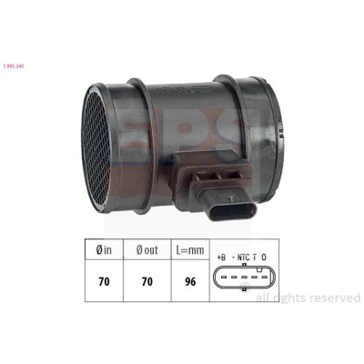 Imagem de EPS 1.991.341 Medidor de massa ar Made in Italy OE Equivalent OPEL: Astra H Caravan, Hatchback, Corsa D Hatchback