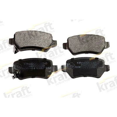 Imagem de KRAFT 6001650 Jogo de pastilhas para travão disco Eixo traseiro incl. contacto aviso desgaste OPEL: Astra G Sedan, Corsa C Hatchback