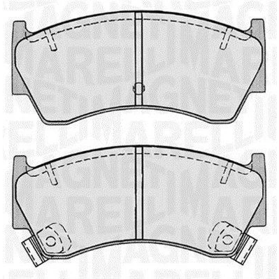 Imagem de MAGNETI MARELLI 363916060518 Jogo de pastilhas para travão disco com avisador sonoro desgaste NISSAN: ALMERA 1 Hatchback,