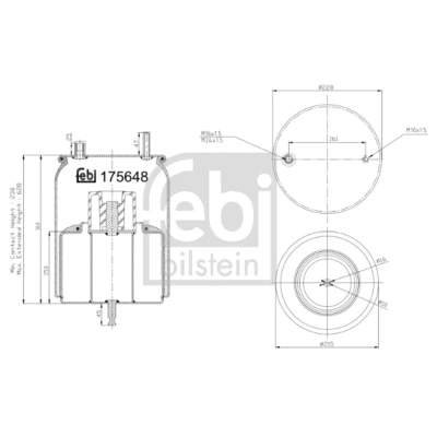 Imagem de FEBI BILSTEIN 175648 Fole, suspensão pneumática
