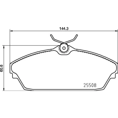 Imagem de BREMBO P 82 003 Jogo de pastilhas para travão disco excl. contacto aviso desgaste com chapa anti ruído acessórios